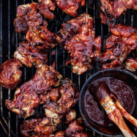 Image of Grilled BBQ Chicken Thighs Recipe