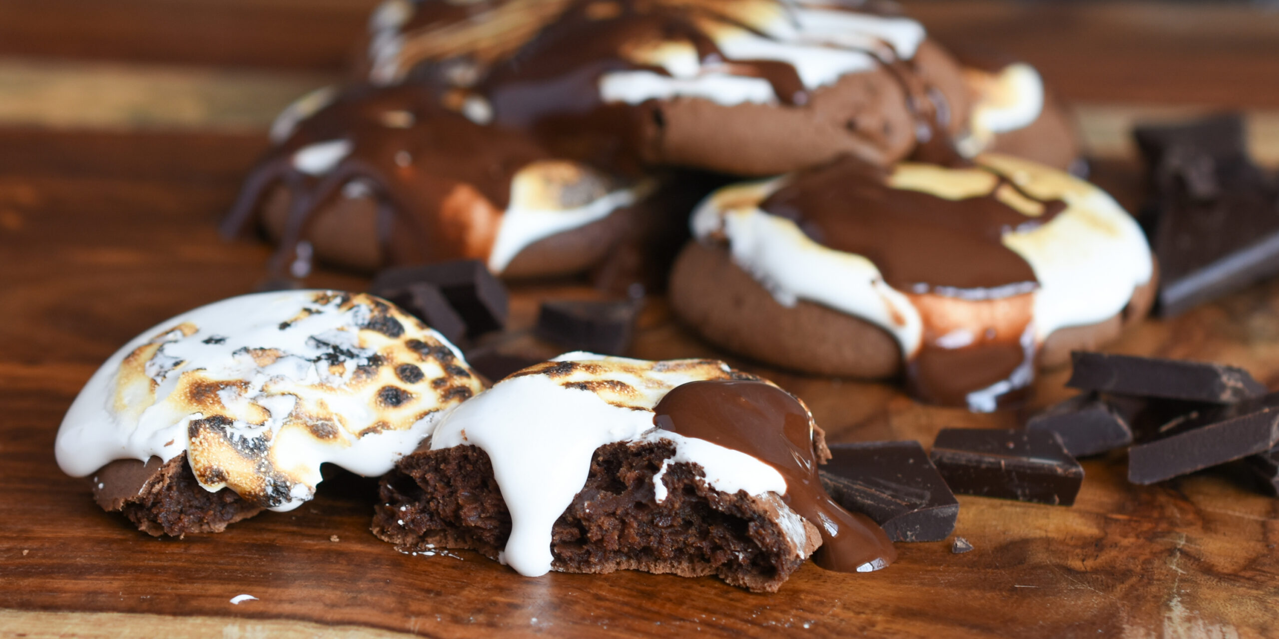 Toasted Marshmallow Chocolate Cookies